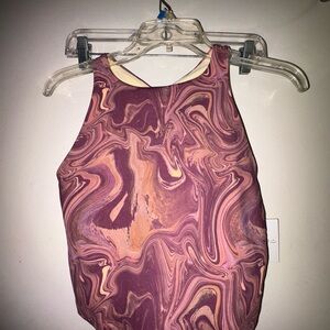 NWT $74 BEYOND YOGA REFOCUS CROP TANK TOP, MEDIUM ACTIVE WEAR GYM GIRL